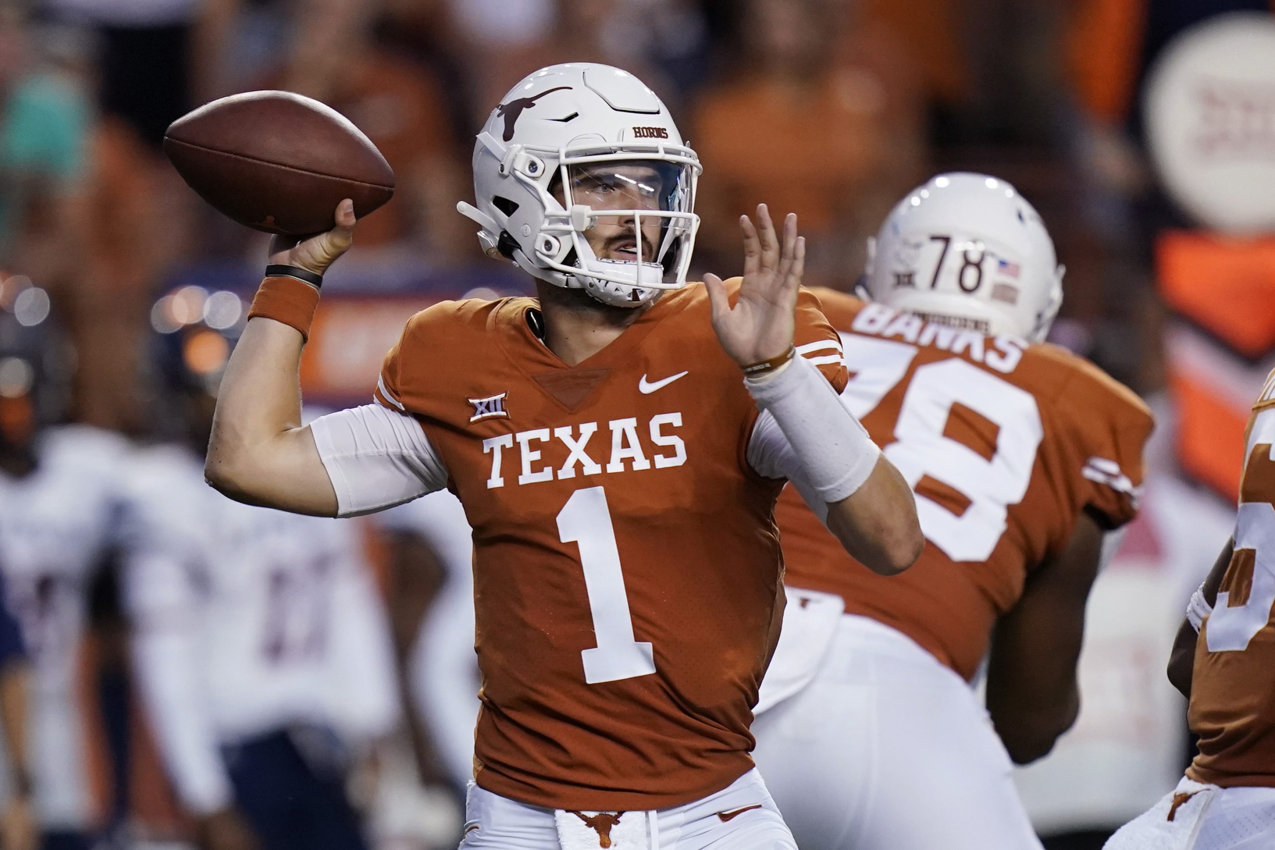 Ewers or Card? West Virginia prepared to face either Texas quarterback